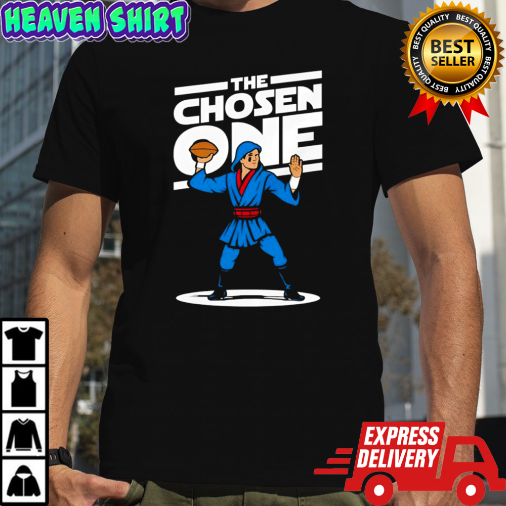 The Chosen One throw the football shirt