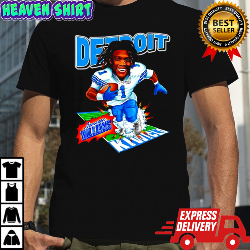 The Jameson Williams Detroit Lions player collection shirt