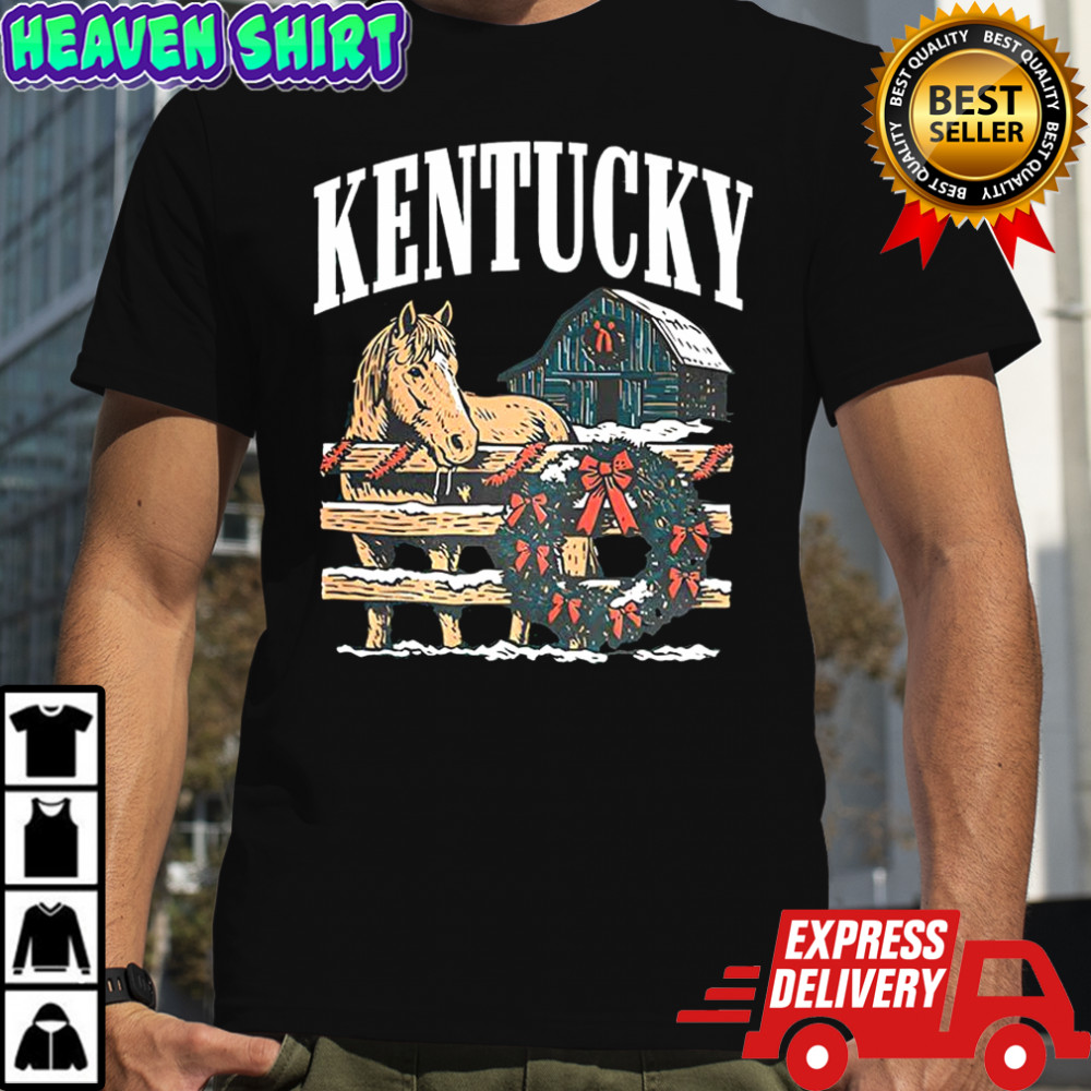 The Kentucky holiday horse wreath Christmas vintage