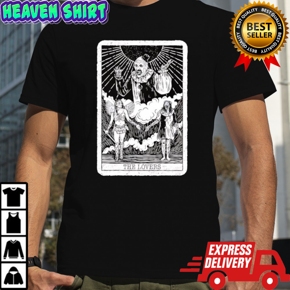 The Lovers Art the Clown Terrifier graphic shirt