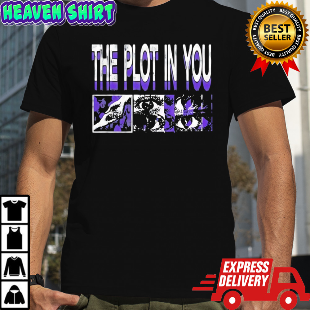 The plot in you closure hold hands eyes purple vintage shirt