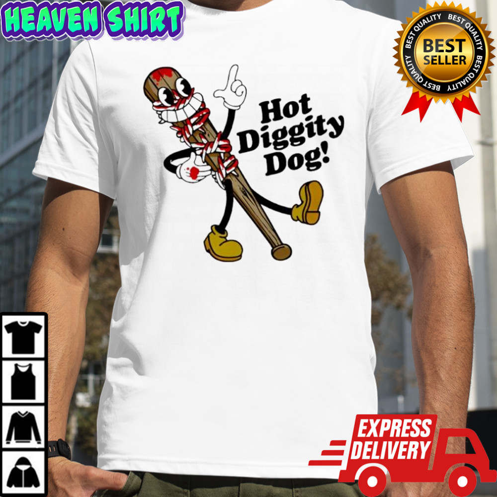 The Walking Dead Raglan 15th Anniversary Hot Diggity Dog shirt