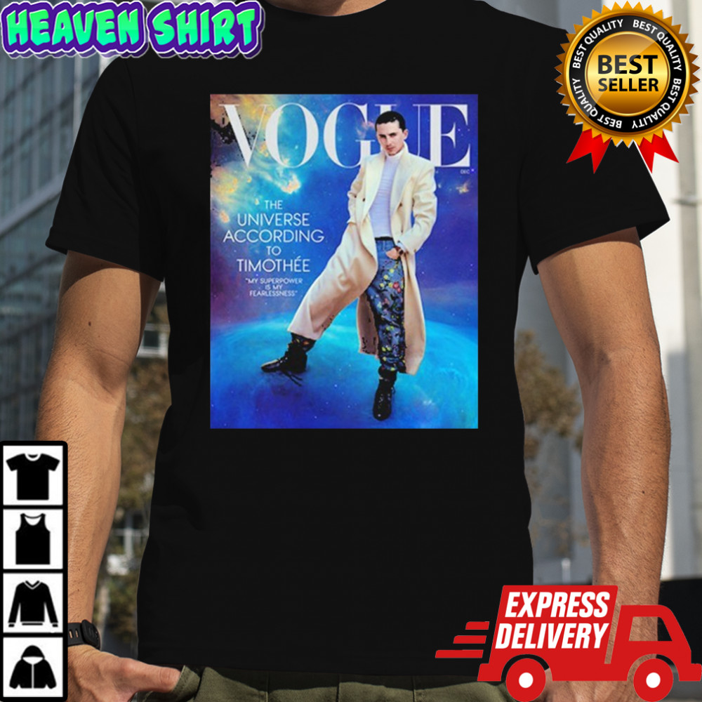 Timothee Chalamet Graces The Cover Of US Vogue T-Shirt