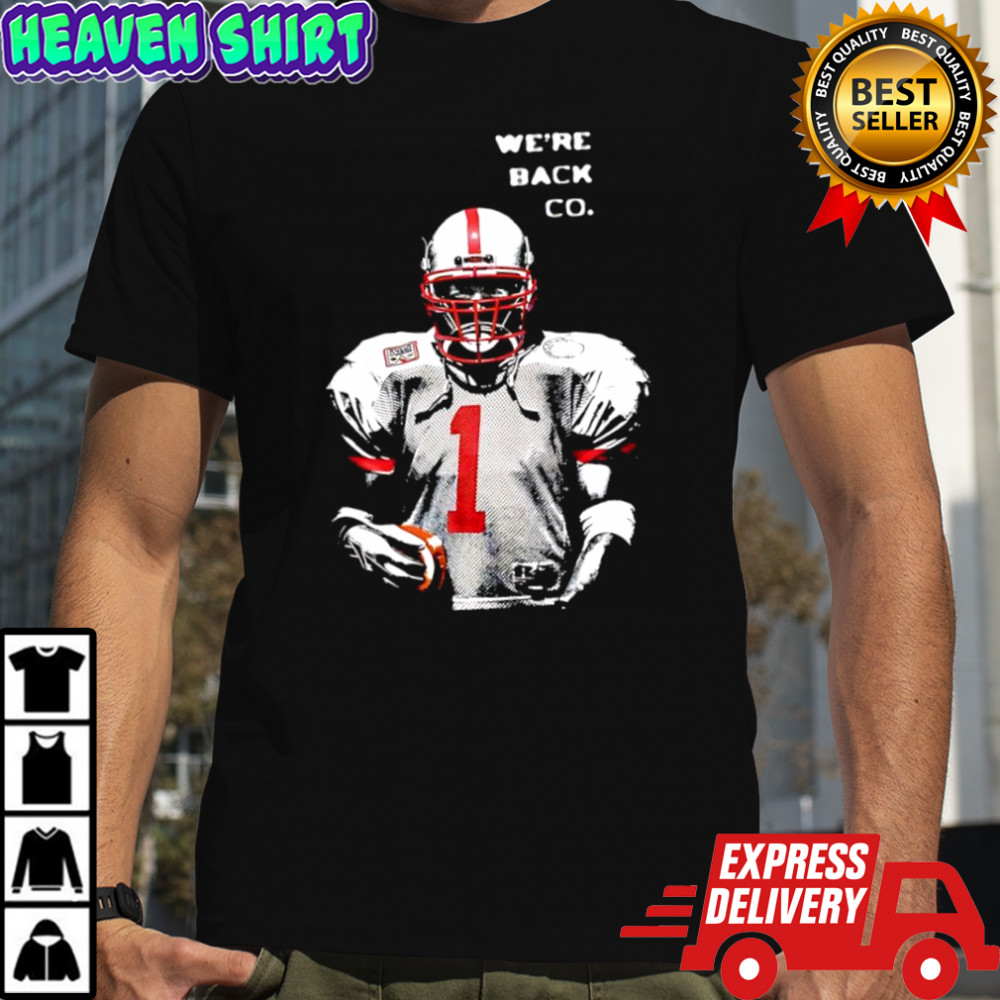 Tommie Frazier Nebraska Cornhuskers quarterback We’re Back Co. shirt