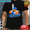 Top Dawgs x Los Angeles Dodgers bulldog mascot shirt