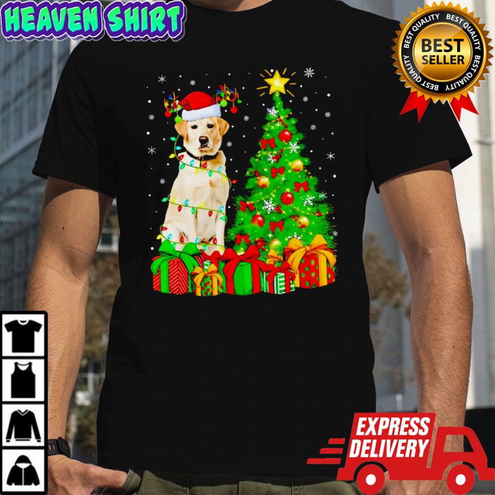 Top Xmas Holiday Santa Labrador Retriever Dog Christmas shirt