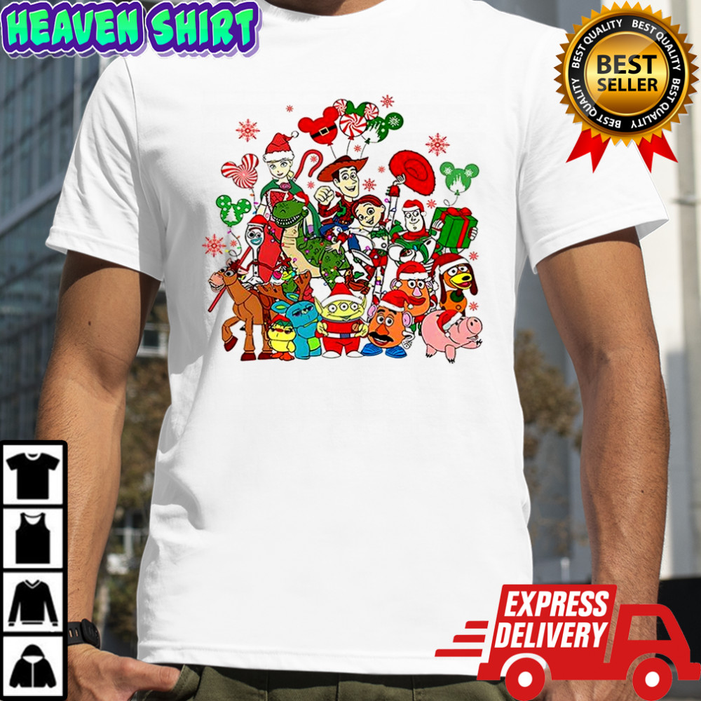 Toy Story character merry Christmas shirt