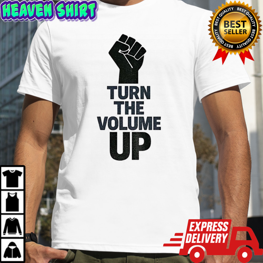 Turn The Volume Up Zohran Mamdani Four Words Baby shirt