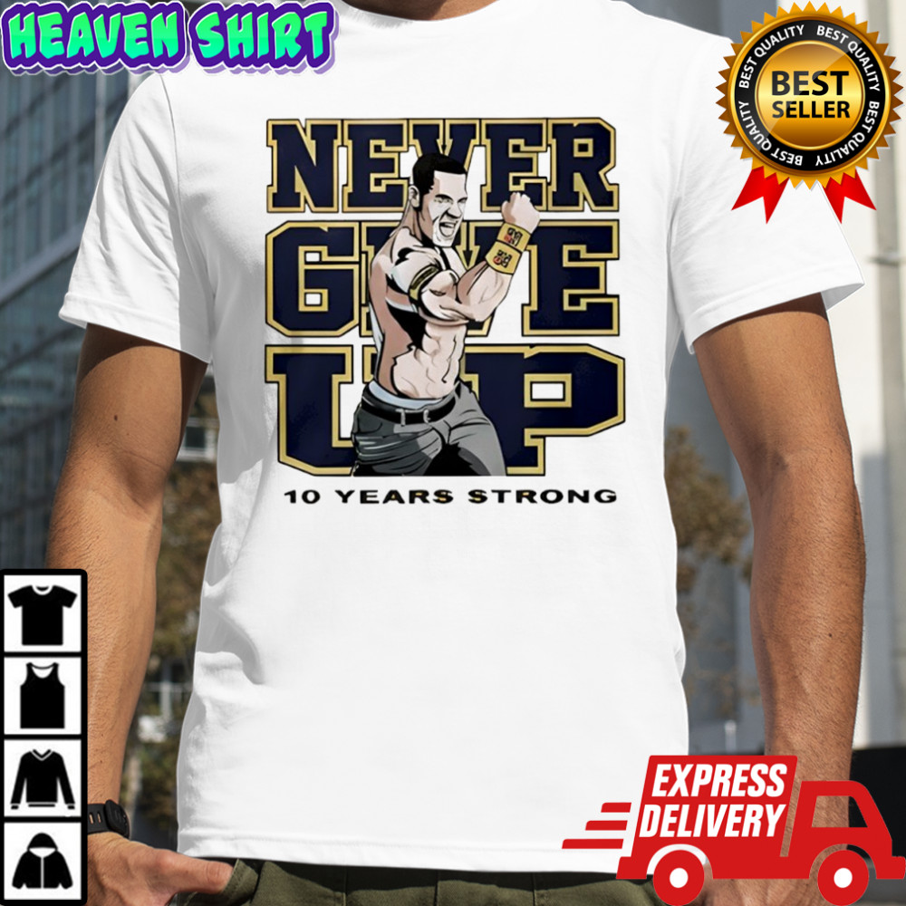 Tyrese Haliburton John Cena Never Give Up 10 Years Strong Shirt