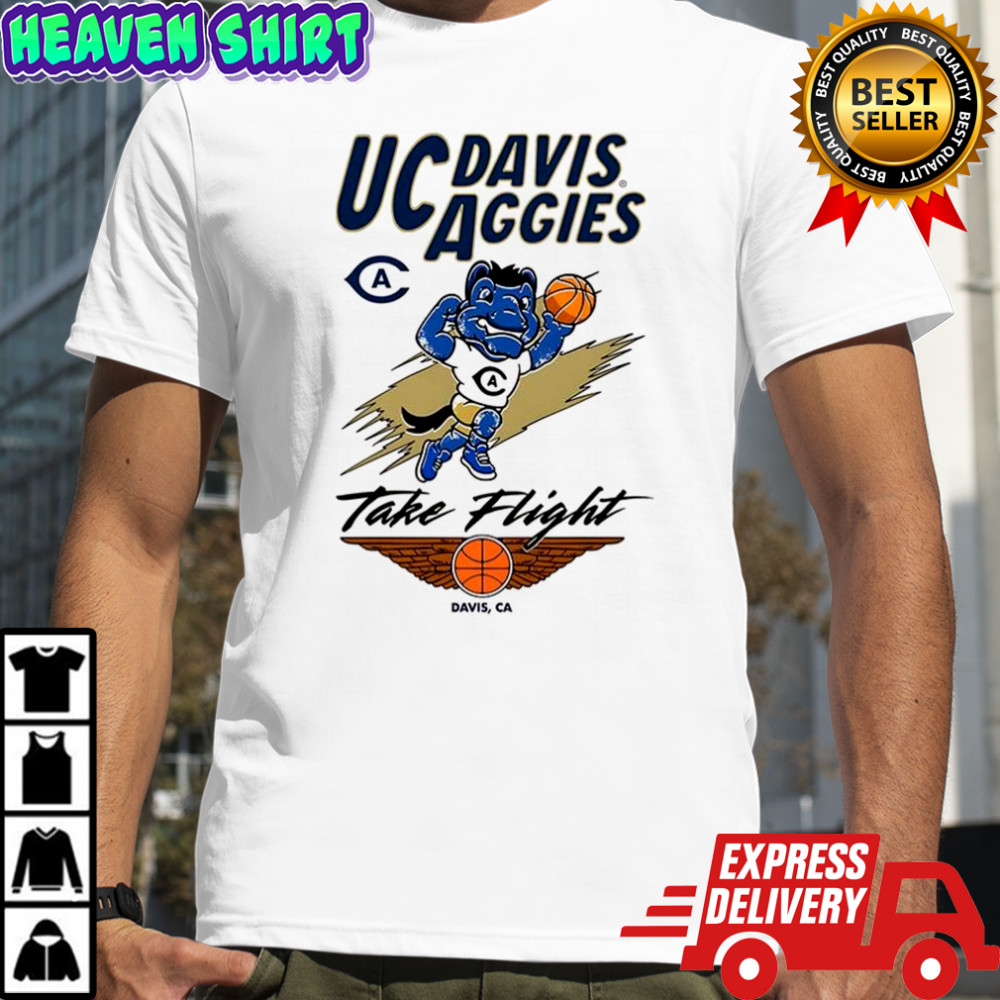 UC Davis Aggies basketball take flight mascot shirt