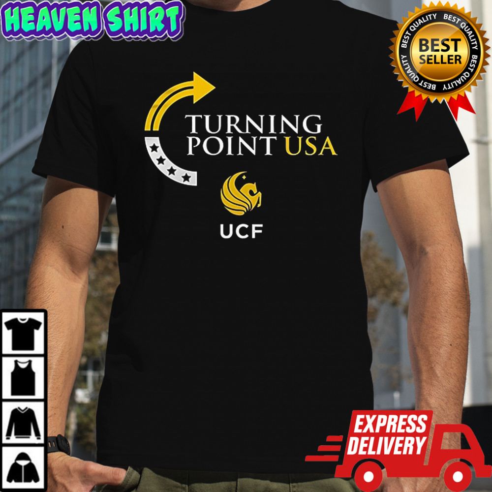 UCF Knights x University of Central Florida x Charlie Kirk turning point USA logo shirt