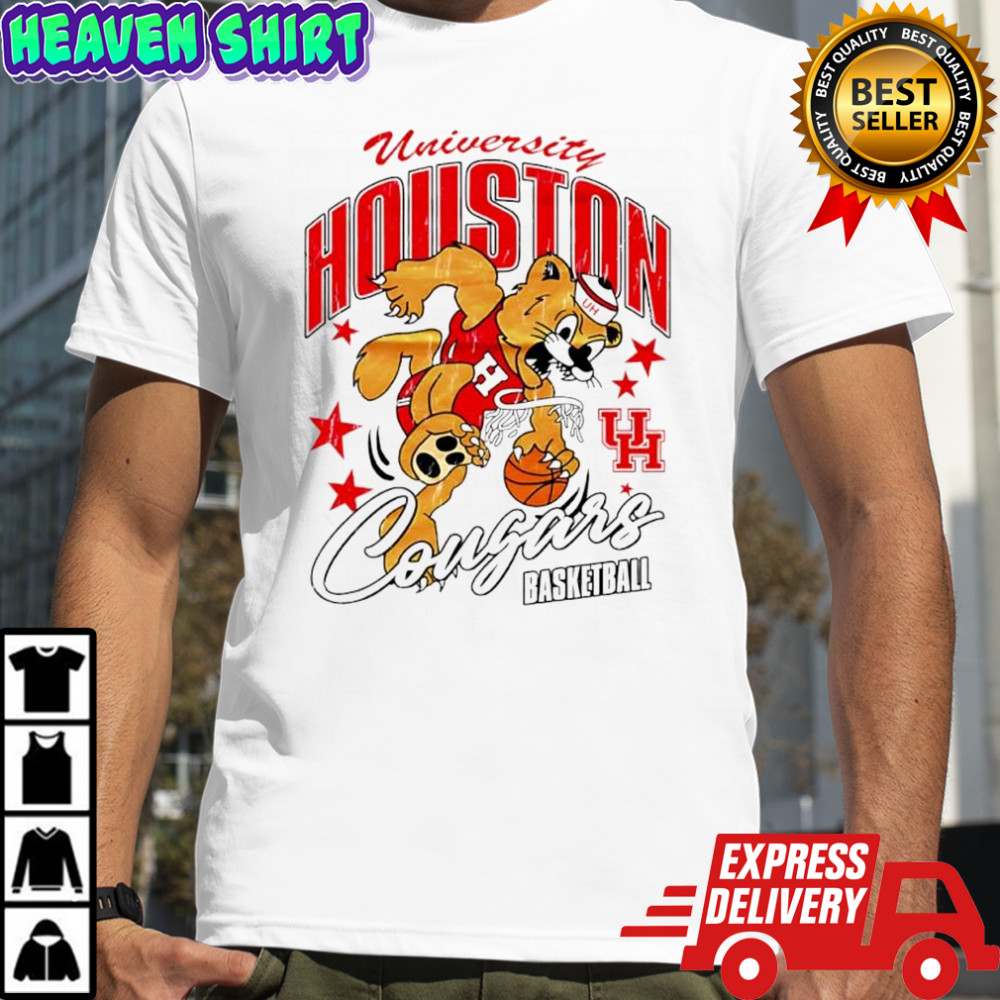 University of Houston Cougars basketball mascot graphic shirt