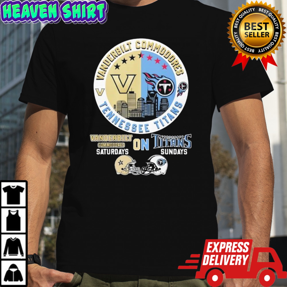 Vanderbilt X Titans Tennessee saturdays on sundays shirt