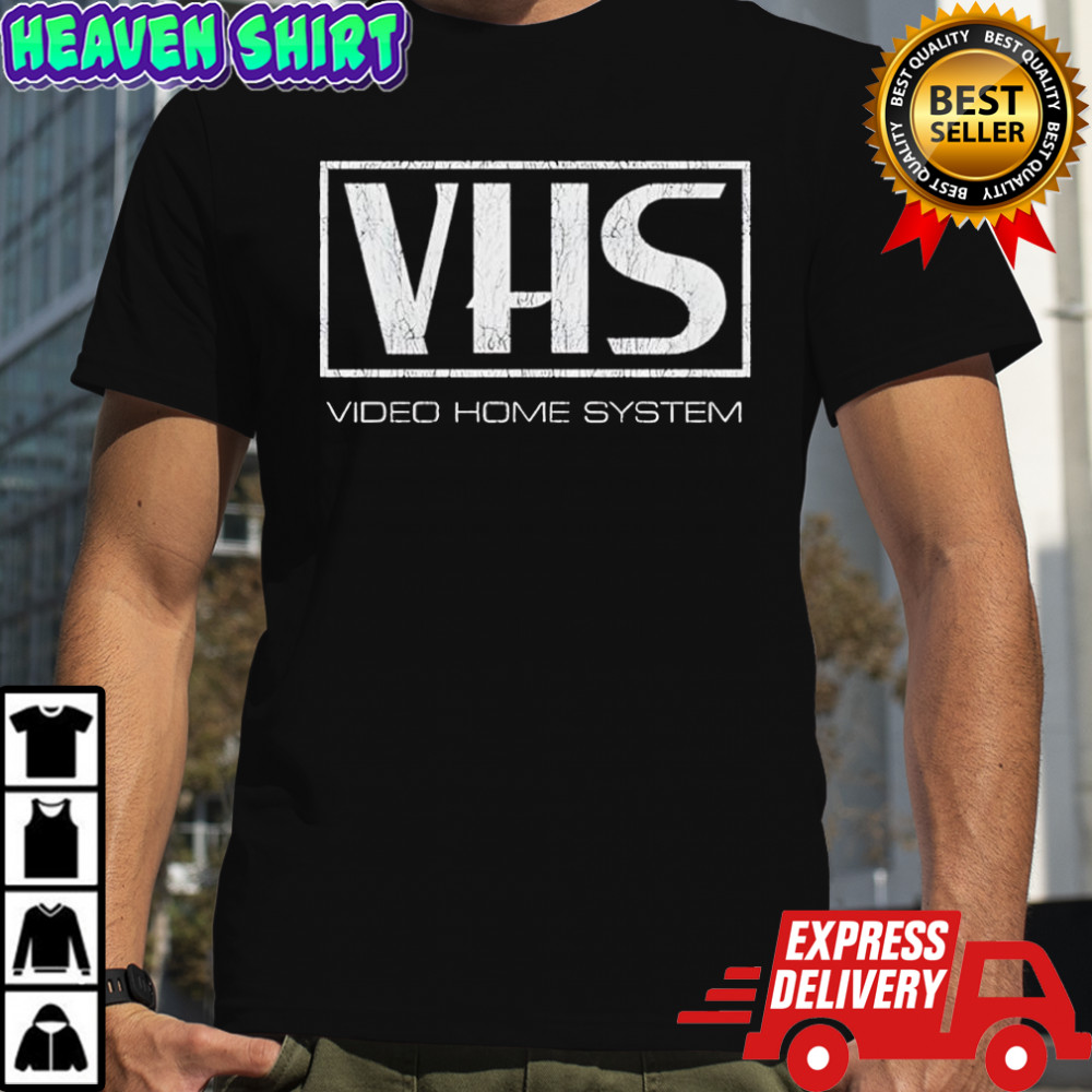 VHS Video Home System logo shirt