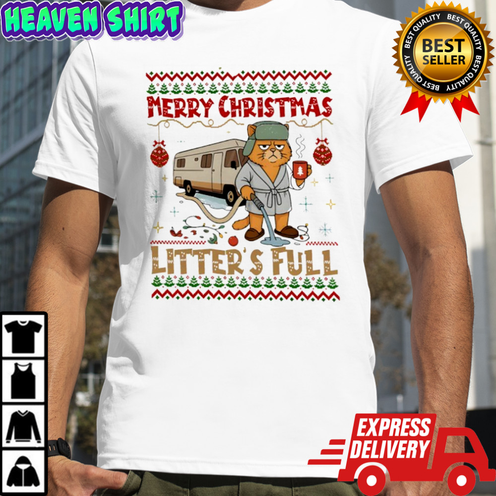 Vintage Litter’s Full Cat Christmas shirt