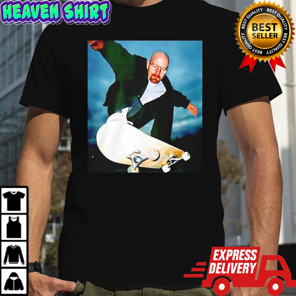 Walter White Breaking Bad Skateboarding Funny shirt