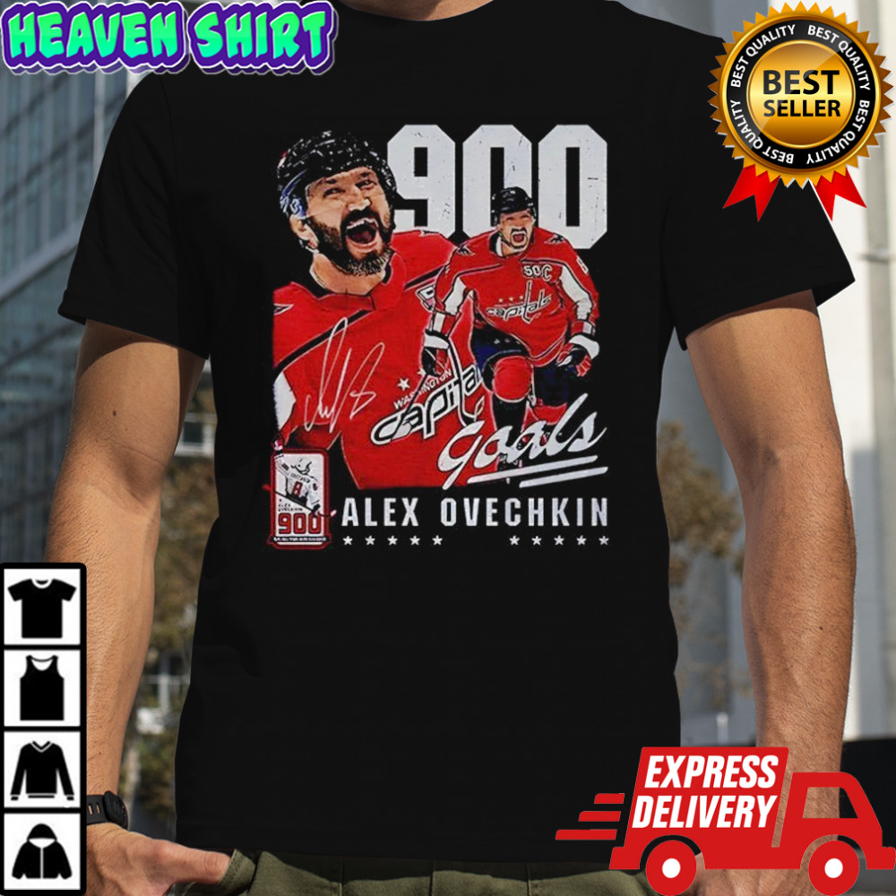 Washington Alex Ovechkin 900 Goals signature shirt