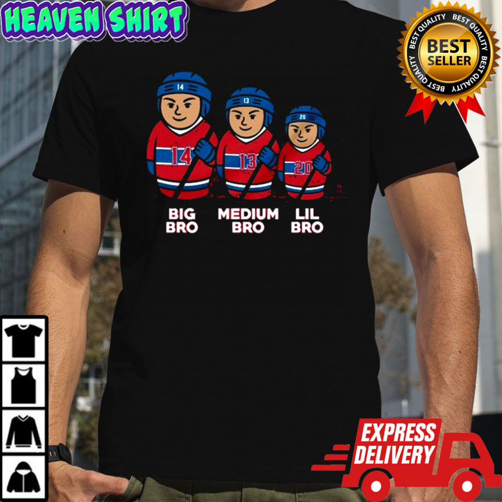 Washington Capitals Montreal Big Bro Medium Bro Lil Bro 3 Bros T-shirt