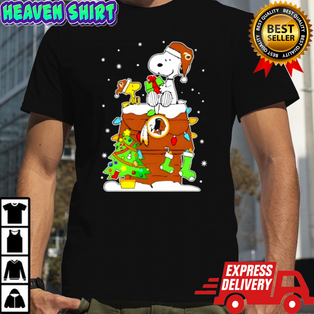Washington Redskins Snoopy and Woodstock Christmas shirt