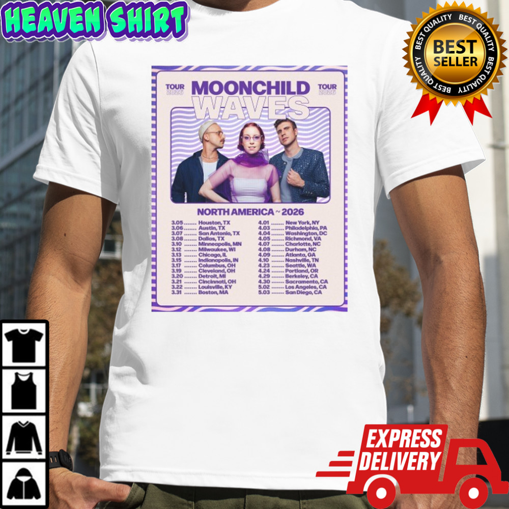 Waves Moonchild North America Tour 2026 T-Shirt