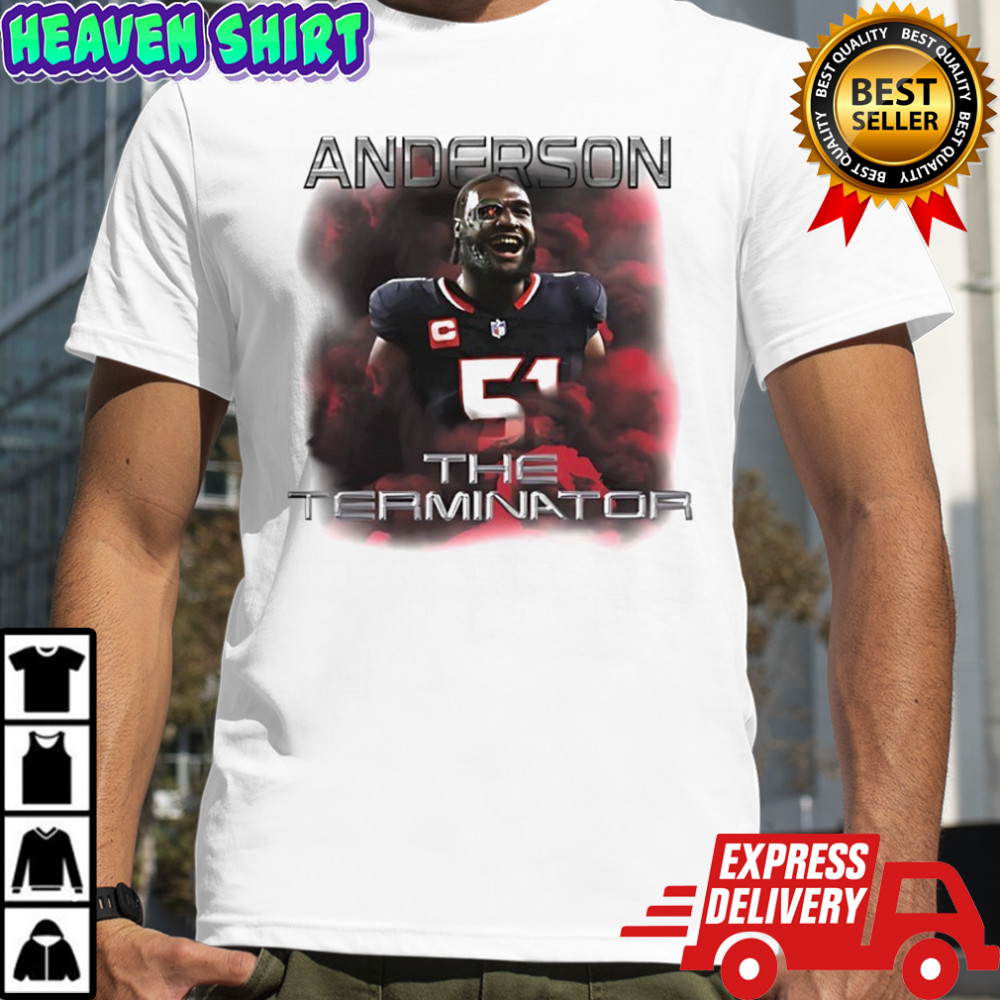 Will Anderson Jr the Terminator Houston Texans football shirt