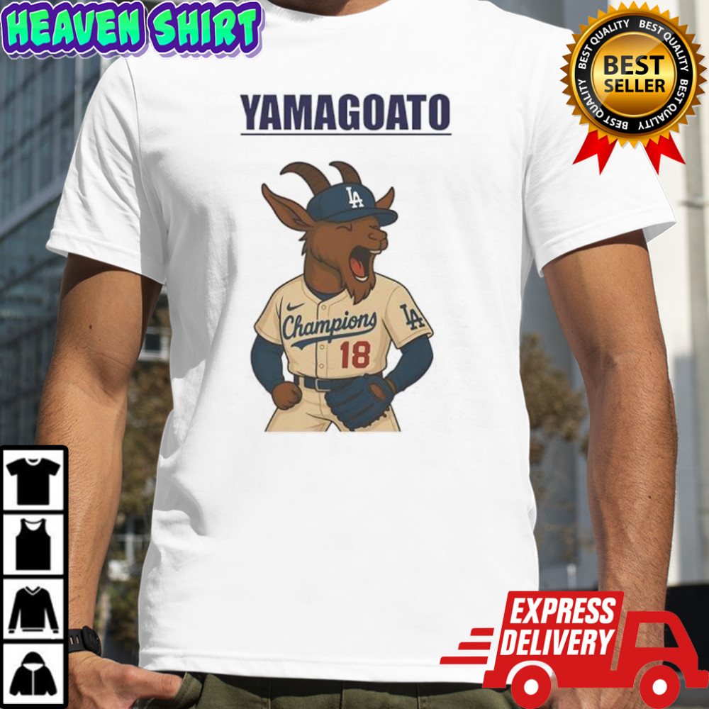 Yamagoato Champions goat 18 graphic shirt