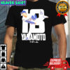 Yamamoto number 18 pitcher for the Los Angeles Dodgers shirt
