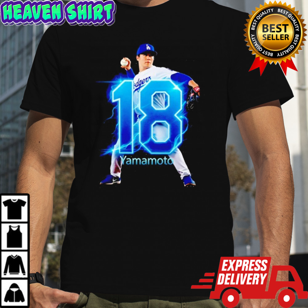 Yoshinobu Yamamoto LA Dodger #18 shirt