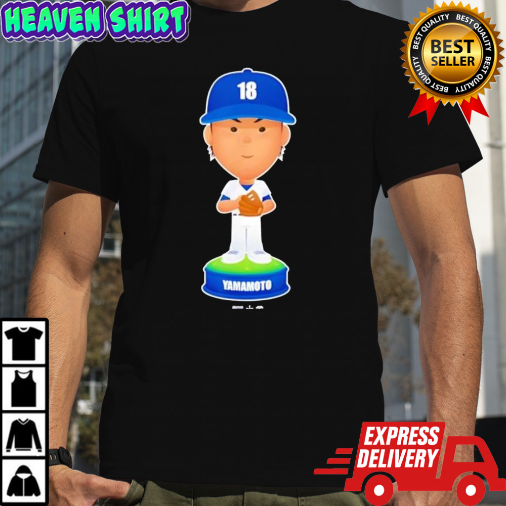 Yoshinobu Yamamoto Los Angeles Baseball Bobblehead shirt