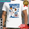 Yoshinobu Yamamoto Los Angeles Dodgers superstar cartoon shirt