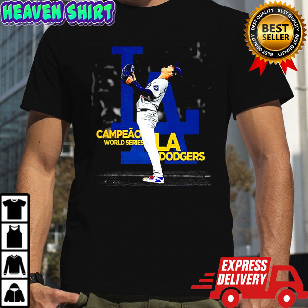 Yoshinobu Yamamoto Los Angeles Dodgers World Series Champions 2025 celebration shirt