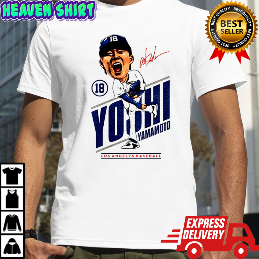 Yoshinobu Yamamoto MVP big head signature Los Angeles Dodgers MLB 2025 World Series shirt