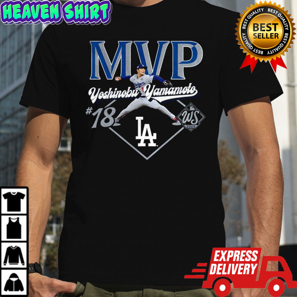 Yoshinobu Yamamoto MVP Los Angeles Dodgers 2025 World Series MVP Champions shirt