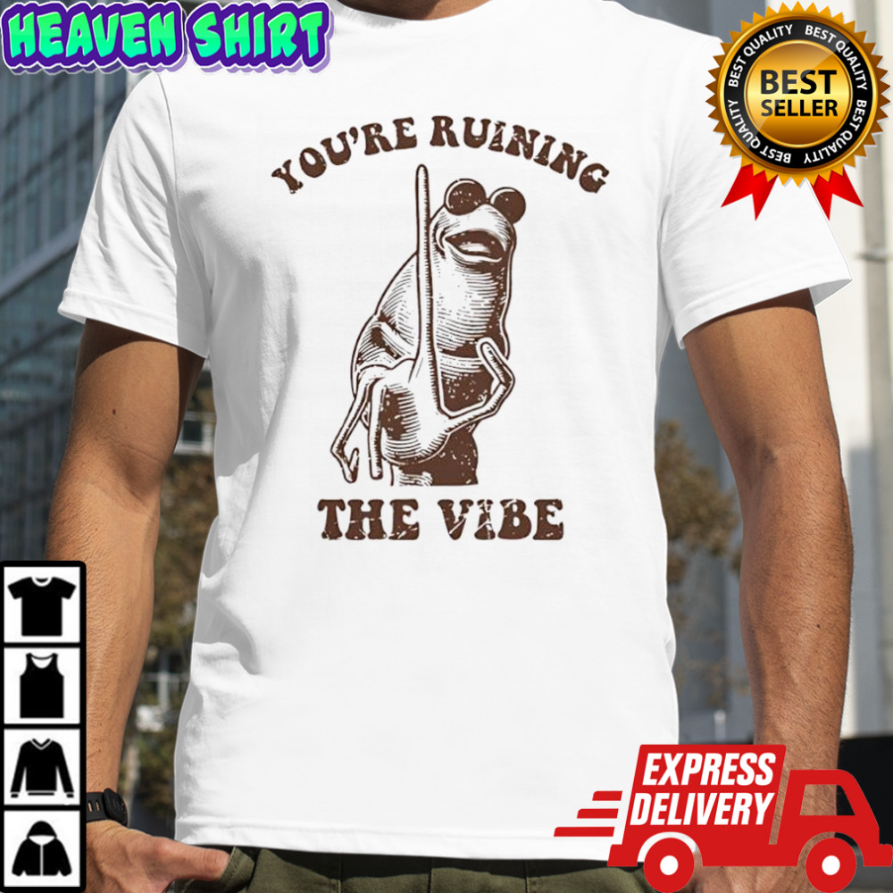 You Are Ruining the Vibe Frog meme shirt