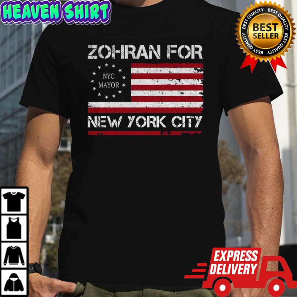 Zohran for NYC Flag USA NYC’s First Muslim Mayor shirt