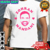 Zohran Mamdani big face pink heart NYC Mayor 2025 political shirt