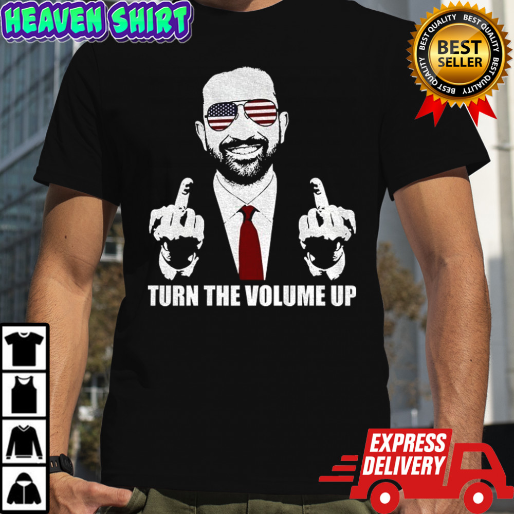 Zohran Mamdani middle finger turn the volume up shirt