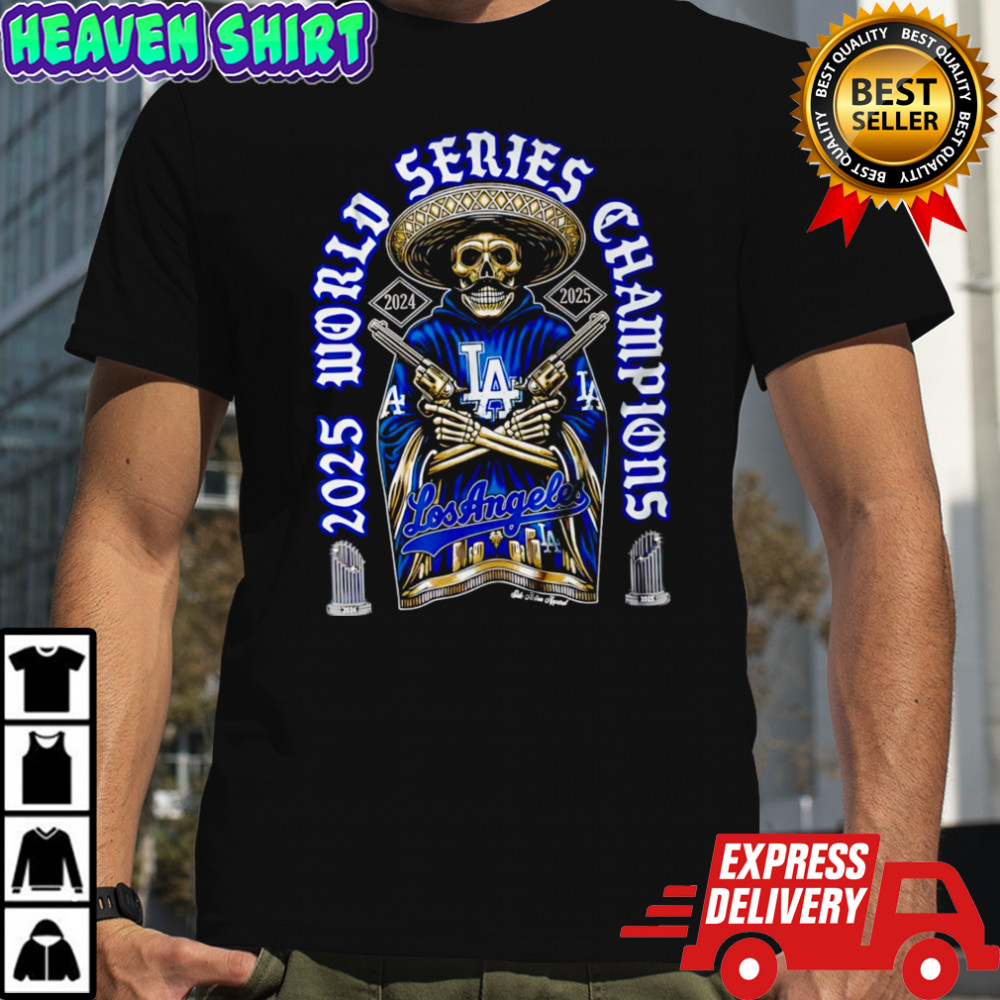 2025 Skull World Series Champions Los Angeles Dodgers shirt