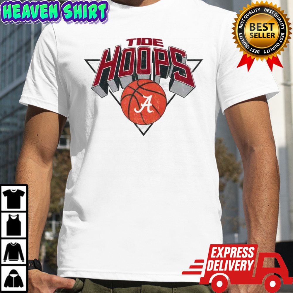 Alabama Crimson Retro Tide Hoops logo shirt