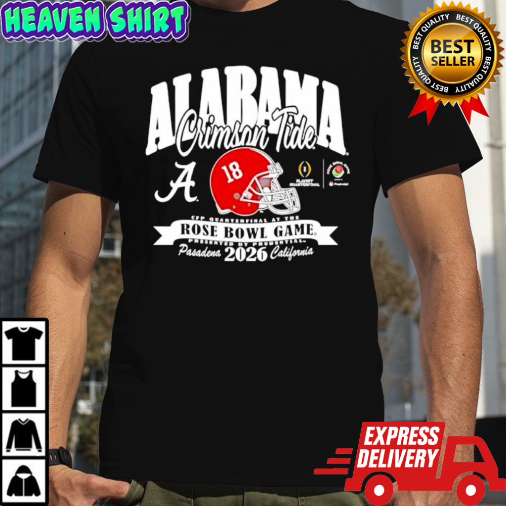 Alabama Crimson Tide College Football Playoff 2026 Rose Bowl shirt