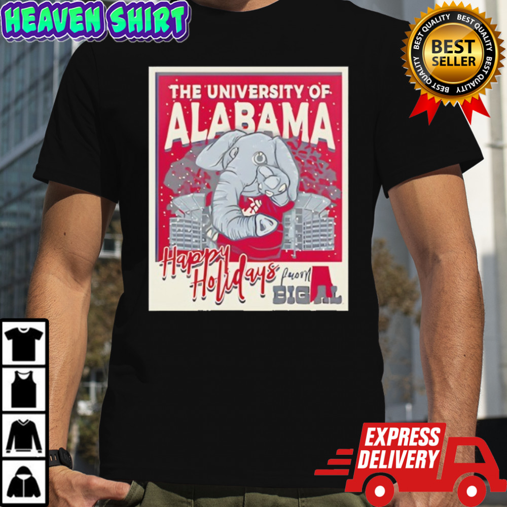 Alabama Crimson Tide Snowy Polaroid shirt