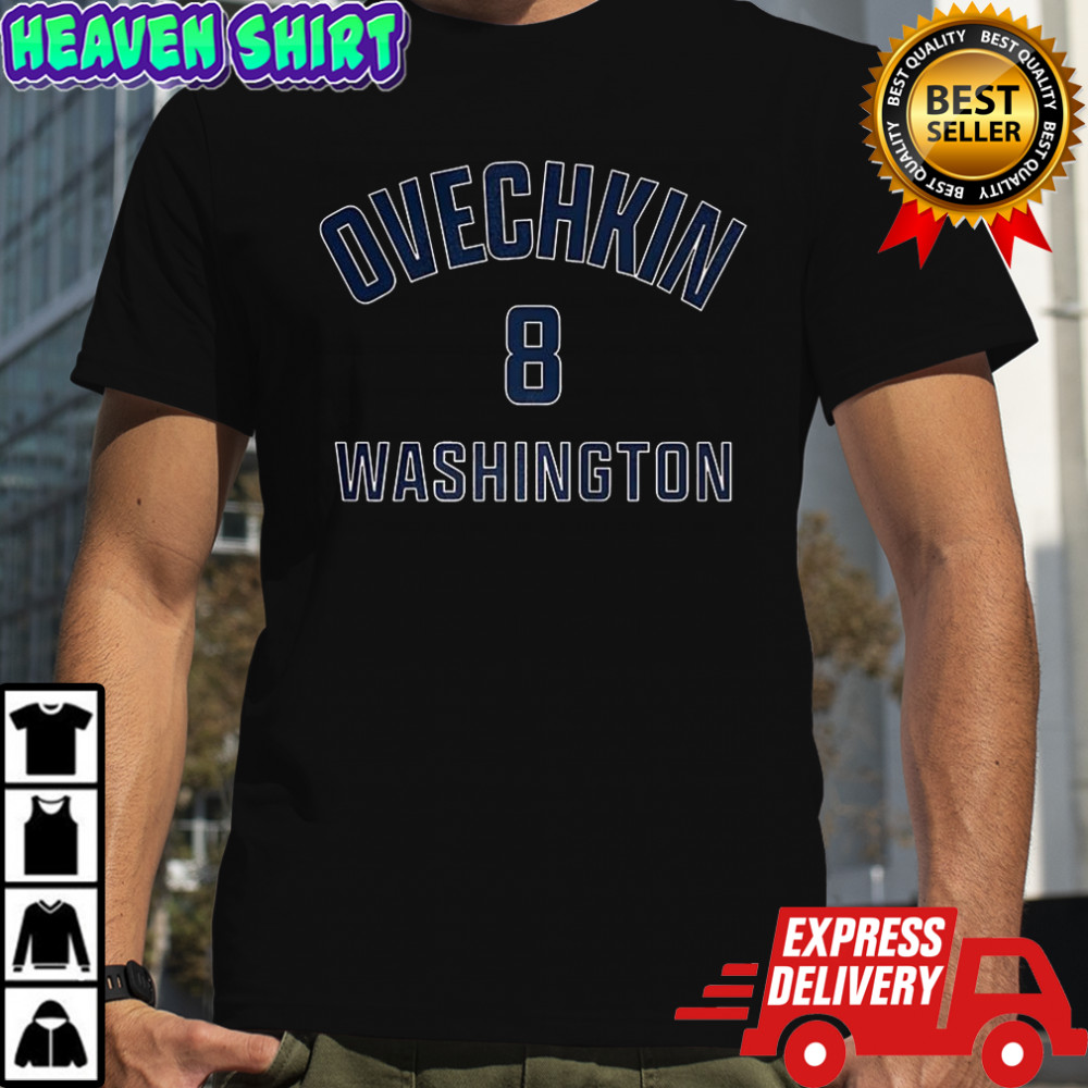 Alexander Ovechkin Washington Capitals ice hockey name and number 8 shirt