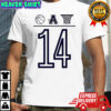 Aubrey basketball number 14 ball A basket icon shirt