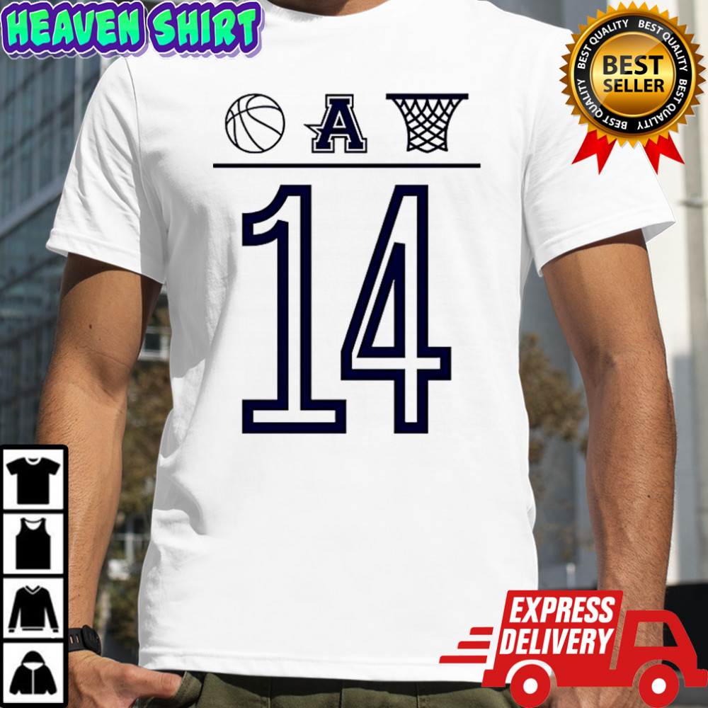 Aubrey basketball number 14 ball A basket icon shirt