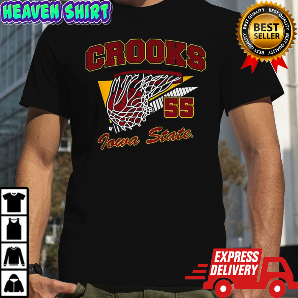Audi Crooks Iowa State Cyclones basketball name and number 55 score retro shirt