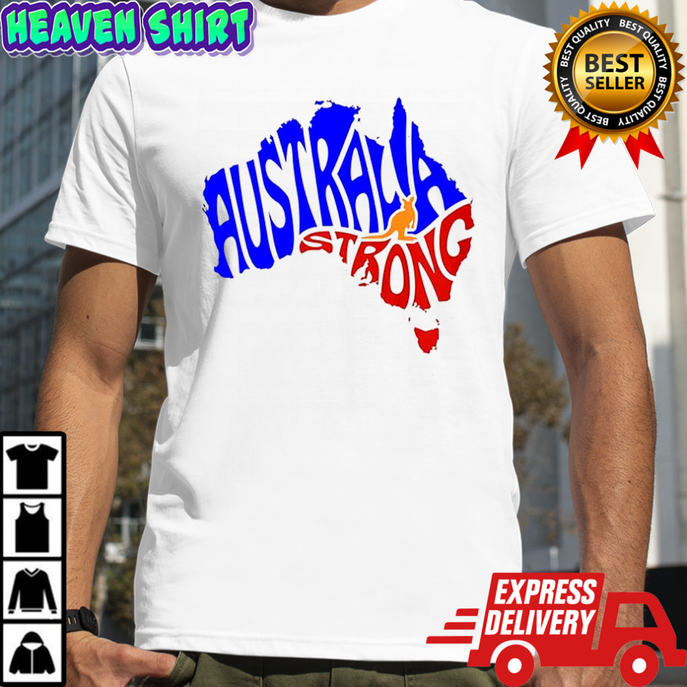 Australia Strong Map shirt