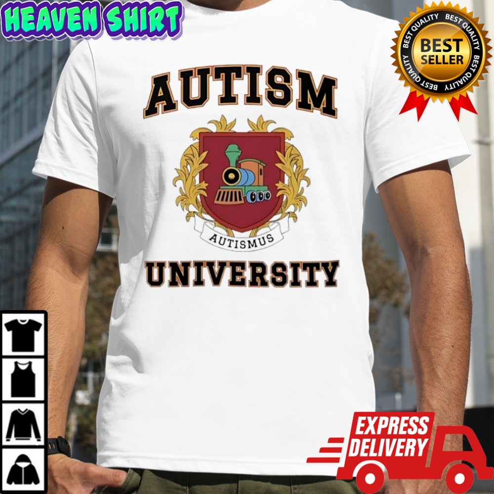 Autism University coat of arms shirt