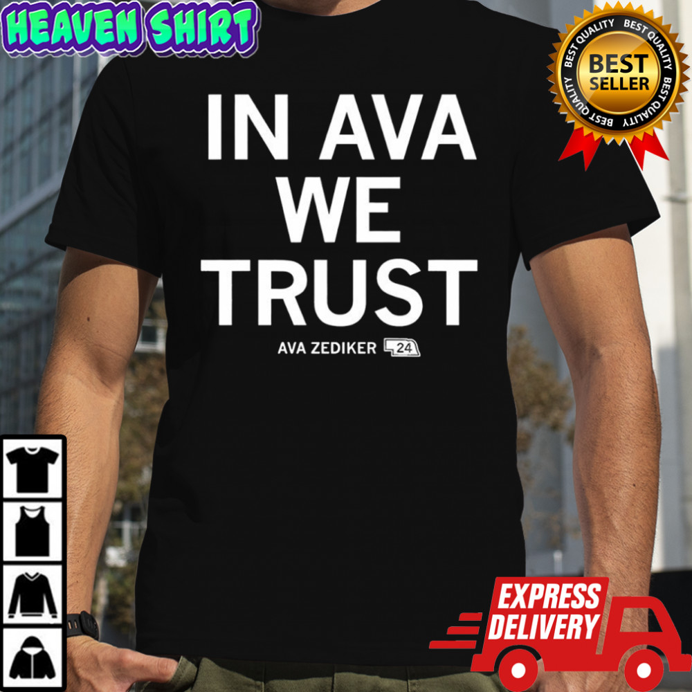 Ava Zediker in Ava we trust shirt