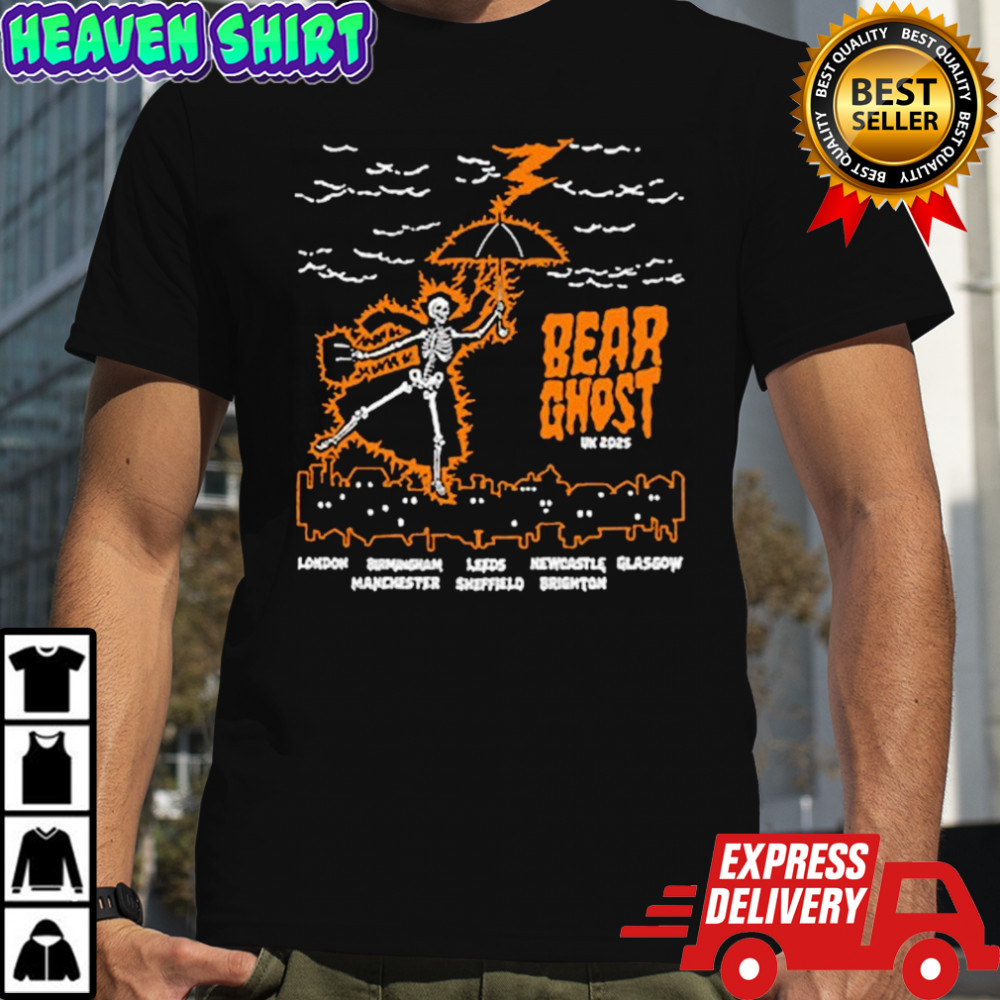 Bear Ghost UK Tour 2025 Skeleton T-Shirt