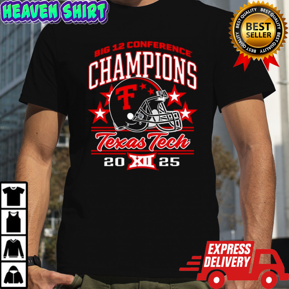 Big 12 Conference Champions Texas Tech XII helmet shirt